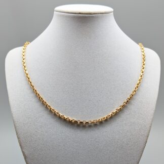 49.5cm Balestra Flat Cut Cable Chain in Gold 18K 28.86g