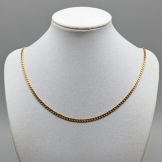 51.5cm Pressed Curb Chain in Gold 18K 10.23g