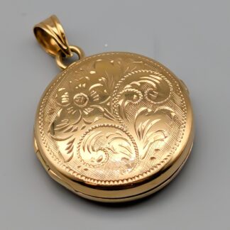 Patterned Locket in Gold 18K 5.59g 23mm