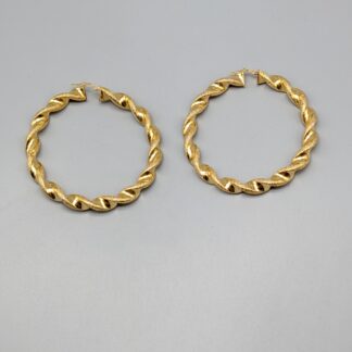 Earrings in Gold 18K 12.7g 68mm