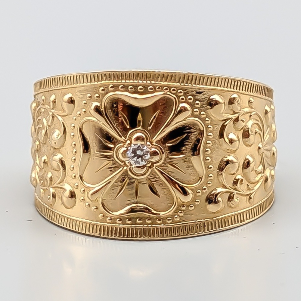 Diamond Ring in Gold 18K 9.18g 18.5mm