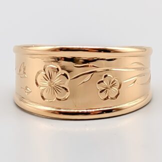 Engraved Ring in Gold 18K 6.17g 18.25mm