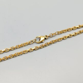 48.5cm Flat Cut Cable Chain in Gold 18K 22.79g