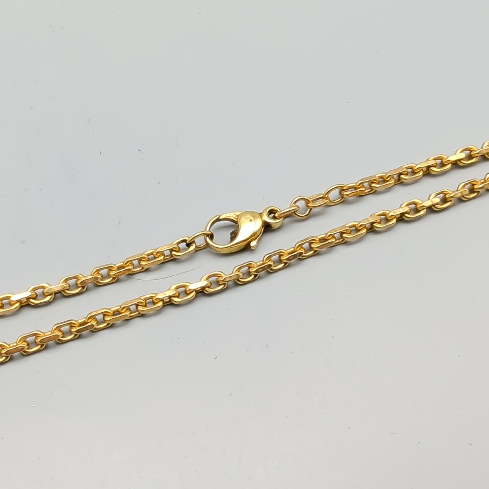 48.5cm Flat Cut Cable Chain in Gold 18K 22.79g