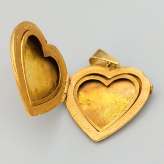 Pendant in Gold Locket Heart 18K 8.36g 29mm