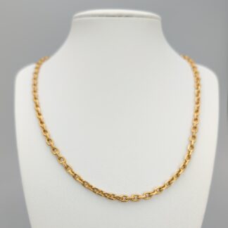 50.5cm Diamond Cut Cable Chain in Gold 18K 41.18g