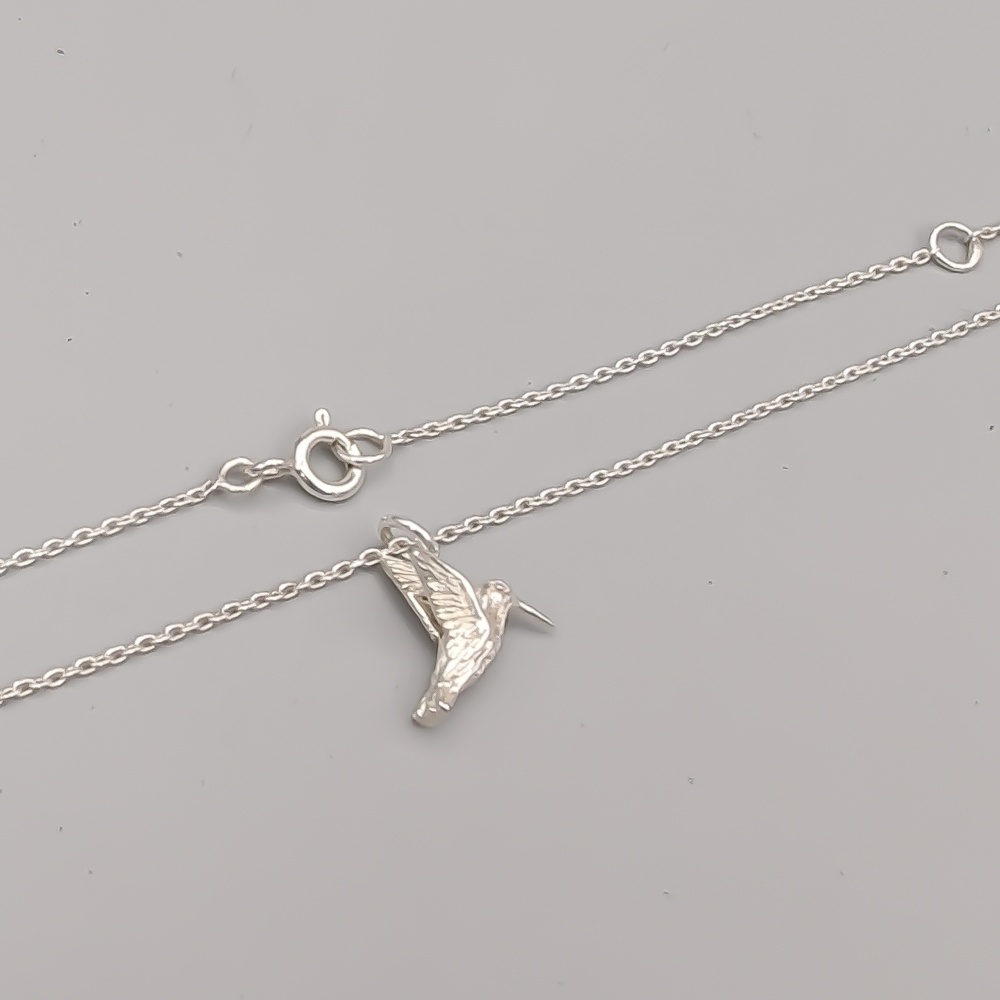 45.5cm Cable Chain in Silver with Kollibrie S925 2.05g
