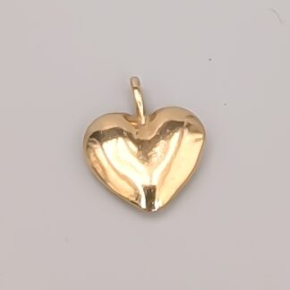 Pendant in Gold Bite-proof Heart 18K 3.74g 16mm