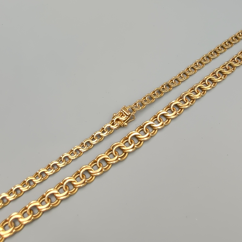 43.5cm Graduated Bismarck Chain in Gold 18K 25.78g - Image 2