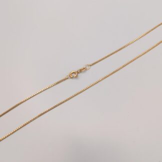 38.5cm Box Chain in Gilded Silver S925 2.27g
