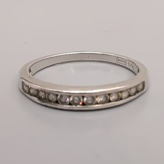Rings in Silver with White Stones S925 2.11g 18.75mm