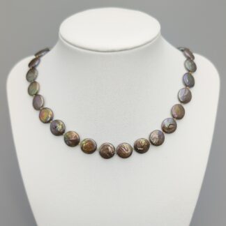 45.5cm Necklace with clasp in Gold and Cultured Pearls 18K 26.41g