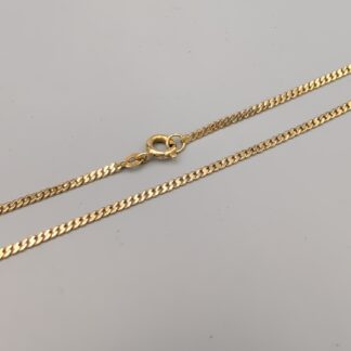 42cm Pressed Curb Chain in Gold 18K 4.17g