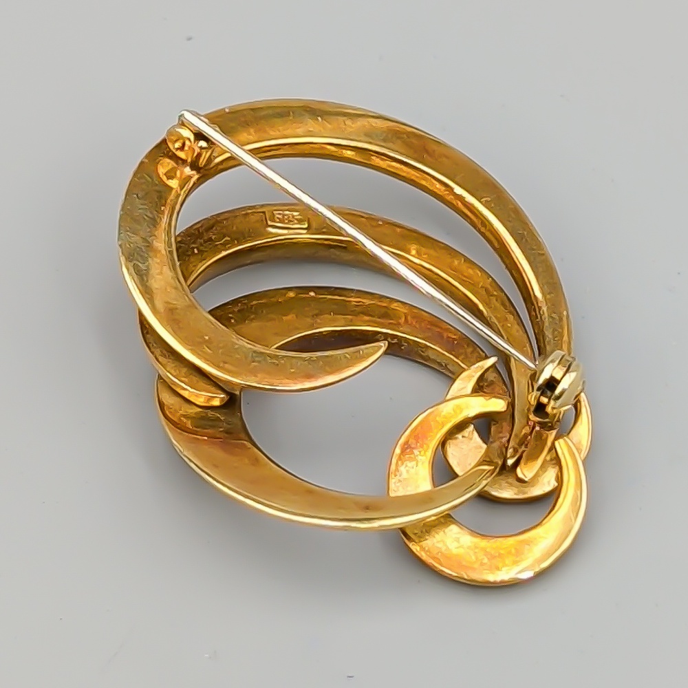 Brooch in Gold 14K 11.05g 46mm - Image 2