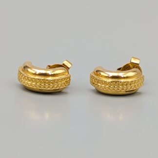 Earrings in Gold 18K 5.51g 12mm
