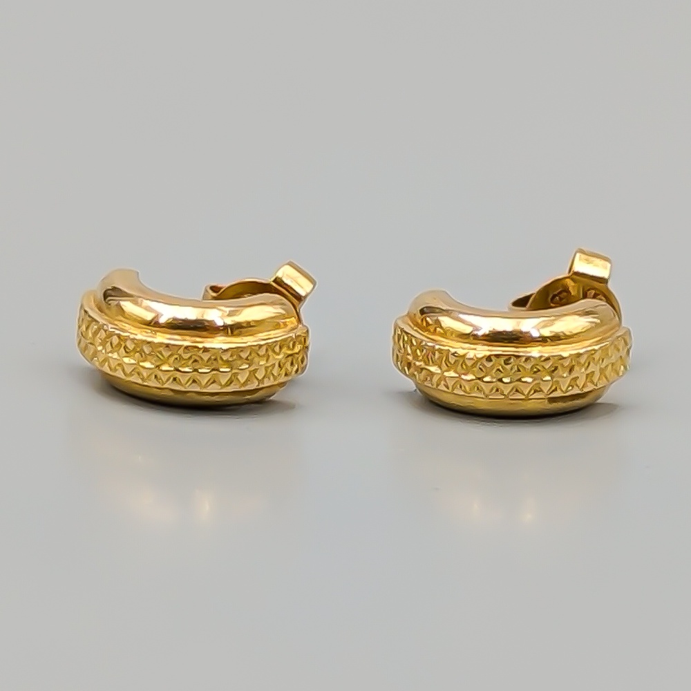 Earrings in Gold 18K 5.51g 12mm