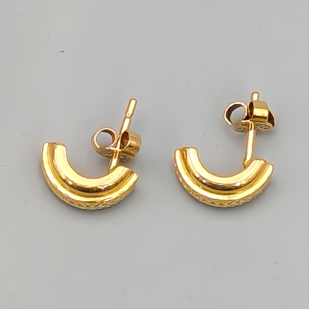 Earrings in Gold 18K 5.51g 12mm - Image 2
