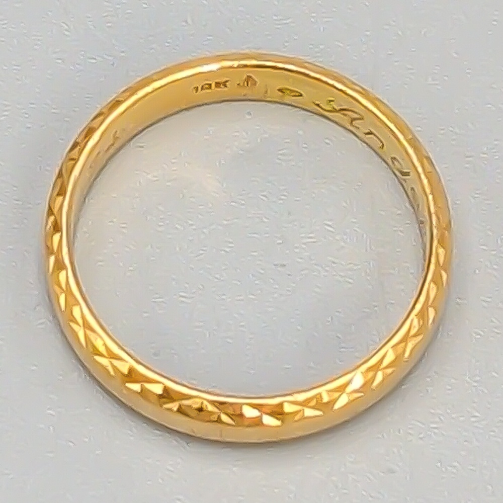 Patterned Ring in Gold 18K 4.59g 18mm - Image 2