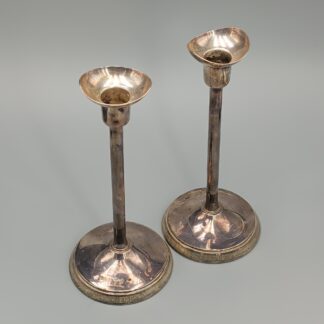 2 pcs Candlesticks in Silver S830 419.37g 195cm