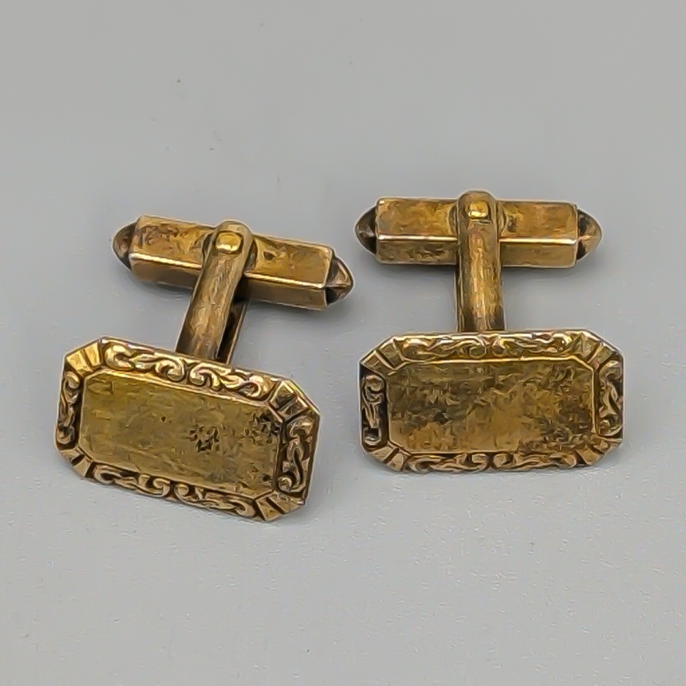 Cufflinks in Gilded Silver S830 9.29g 20mm - Image 2